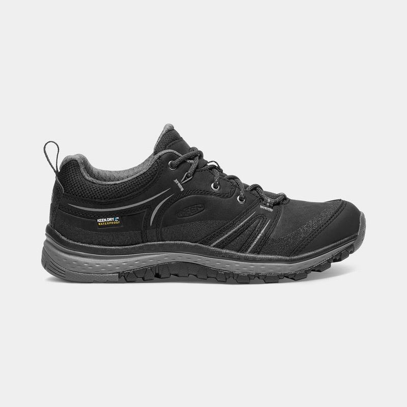 Zapatos Trekking Keen Terradora Cuero Waterproof Para Mujer Negros - Zapatos Keen Mexico (285309-GNL